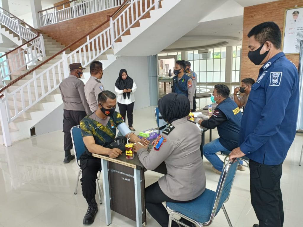Vaksin Booster berlangsung di Kantor Bupati Kapolres ajak Masyarakat untuk Daftarkan Diri