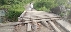 Jembatan Penghubung Desa  Nyaris Putus, Kades Lebani : Butuh Perhatian Pemerintah