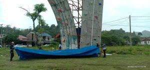 Cuaca Kurang Bersahabat Cabor Panjat Tebing Hari ini di Hentikan Untuk Sementara