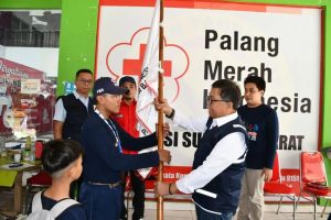 Sekprov Lepas Kontingen Jumbara PMI Sulbar ke Lampung