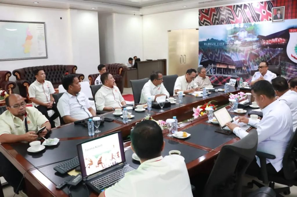 Persiapan Pra PON , Pj Gubernur Sulbar Terima Audiensi Pengurus KONI Sulbar