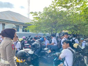 Dit Lantas Polda Sulbar Ajak Pelajar di SMA 1 Mamuju Jadi Pelopor Berlalu Lintas