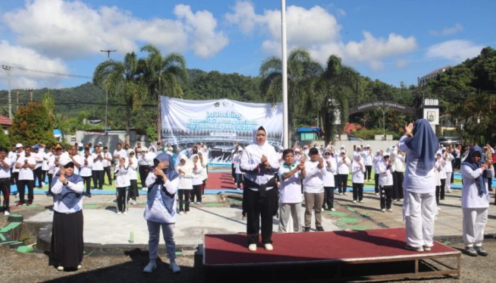 Kanwik Kemenag Sulbar turut meriahkan Senam haji serentak seluruh Indonesia