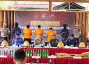 Ditpolairud Polda Sulbar Amankan Tiga Tersangka dan 88 Bahan Peledak Bom Ikan