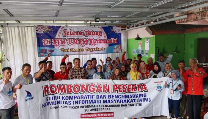 Diskominfo Sulbar Lakukan Studi Komparatif dan Benchmarking di KIM Sleman Yogyakarta