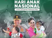 Hari Anak Nasional, Kapolda dan Ketua PD Bhayangkari Sulbar Turut Ucapkan Selamat. Anak Terlindungi, Indonesia Maju