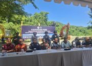 Direktorat Jenderal Penegakan Hukum Dan Kehutanan Gelar Konferensi pers Terkait Tambang Ilegal DiHutan Lindungi Sulbar