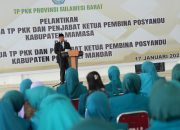 Lantik PJ Ketua TP PKK Polman- Mamasa Bahtiar Harap Maksimalkan Fungsi Posyandu Kawan Asta Cita Presiden