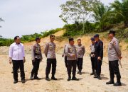 Kapolda Sulbar Tinjau Lahan Pembangunan Barak Siaga Brimob di Mateng