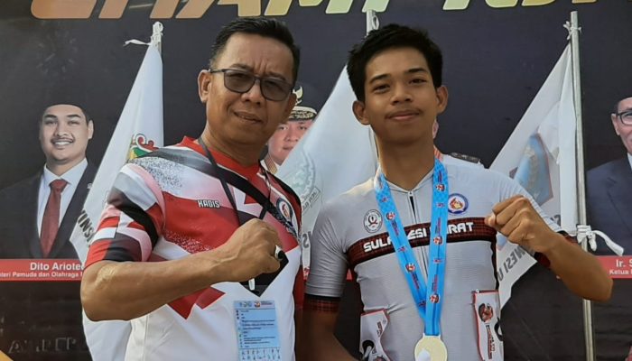 Taklukkan Provinsi Lain, Muhammad Yahya Usman Raih Medali Emas di Kejurnas Balap Sepeda 2025