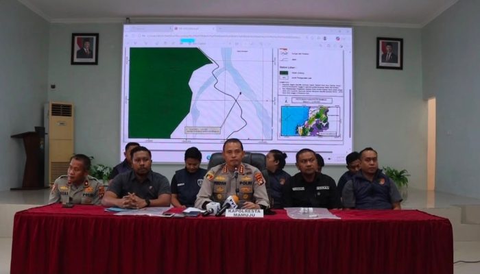 Berantas Tambang Emas Ilegal, Polresta Mamuju Tahan 4 Tersangka dari Tiga TKP