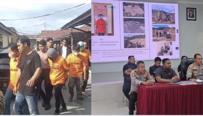 Polresta Mamuju Tetapkan Empat Tersangka Tambang Emas Ilegal, Oknum PNS Pemprov Sulbar Ikut Terseret