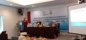 Asisten II Bidang Perekonomian dan Pembangunan Khaeruddin Anas, Membuka Kegiatan Forum Koordinasi Pelaksanaan Kebijakan Perlindungan Anak Dalam Situasi Darurat di Provinsi Sulawesi Barat Tahun 2022
