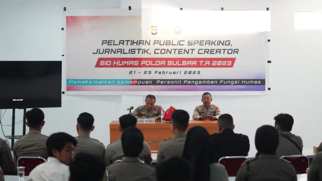 Peningkatan Kemampuan Kehumasan, Bid Humas Polda Sulbar Gelar Pelatihan