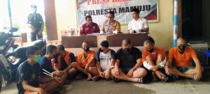 Polresta Mamuju Gelar Konferensi Pers Operasi Pekat Marano Tahun 2023 Berhasil Ungkap 4 Kasus Kejahatan