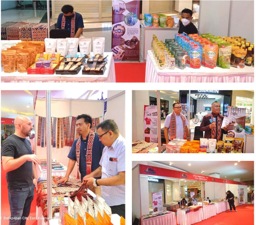 Produk Unggulan UKM Sulbar Diperkenalklan Dalam Pameran Produk, Pada West Sulawesi Investment Forum Tahun 2023 di Balikpapan
