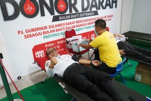 Rangkaian HUT Sulbar ke 19, Pemprov Gelar Donor Darah