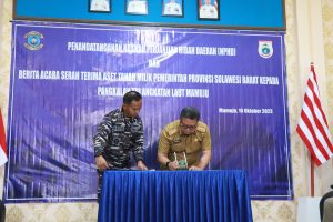  Pemprov Sulbar Dan Lanal Mamuju Menandatanganan NPHD