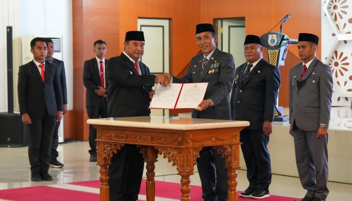 Pj Gubernur Sulbar Resmi Lantik Pjs Bupati di Tiga Kabupaten