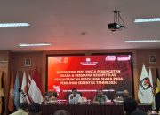 KPU Sulbar Melaksanakan Konfrensi Pers Pasca Pemungutan Suara Dan Persiapan Rekapitulasi Penghitungan Suara Pilkada 2024