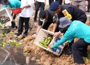 Pj. Gubernur Sulbar Bersama Kapolda Kembali Tebar Benih Kepiting di Mako Brimob