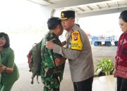 Kapolda Sulbar Sambut Hangat Pangdam di Bandara Tampa Padang