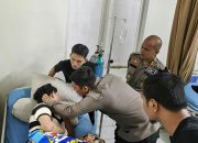 Polda Sulbar Kunjungi Mahasiswa yang Korban Bentrok Dengan Oknum Polisi.