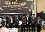 KPU Sulbar Menetapkan, SDK-JSM Sebagai Gubernur dan Wakil Gubernur Sulbar Periode 2025-2030.