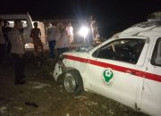 Polsek Sampaga Respon Cepat Tangani Laka Lantas Tunggal Ambulans Puskesmas Pangale