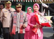Polresta Mamuju Gelar Upacara Pedang Pora Sambut Pejabat Baru dan Lepas Pejabat Lama Kapolresta Mamuju