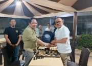 Gubernur Sulbar dan Ketua Percasi Lakukan Eksebisi Catur Jelang Launching Maskot Kejurnas 2025