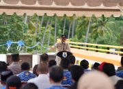 Gubernur Suhardi Duka Tinjau Rekonstruksi Tanggul Tapandullu dan Resmikan Jembatan Nipa-Nipa