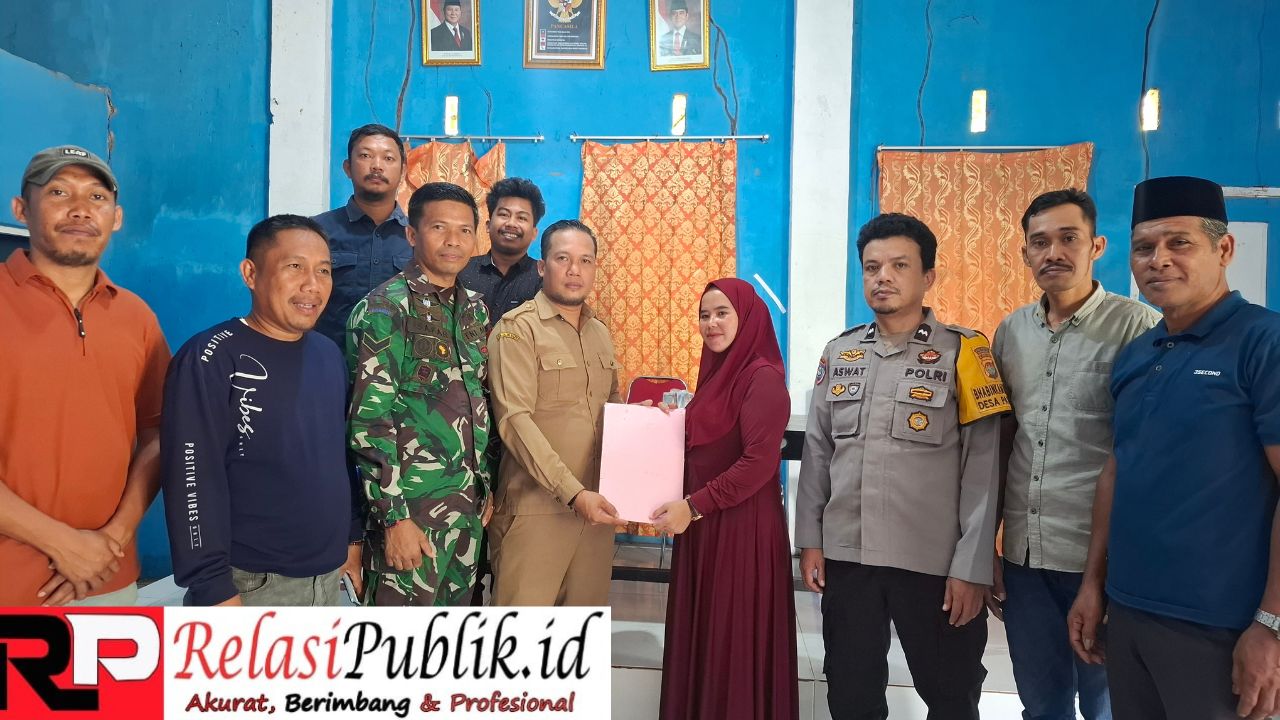 Pemdes Patidi, Kec. Simboro, Kab Mamuju Terima Hibah Tanah untuk Pembangunan Gedung Koperasi Merah Putih