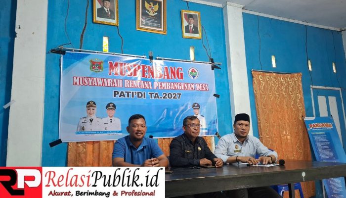 Pemdes Patidi Melaksanakan Musrenbang Desa Tahun 2027