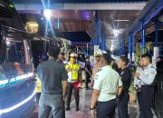 Perjalanan Mudik Aman, Ditlantas Polda Sulbar Pastikan Angkutan Bus Antar Kota Layak Beroperasi