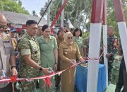 Pangdam XXIII/Palaka Wira Resmikan Jembatan Garuda Merah Putih di Desa Bonda
