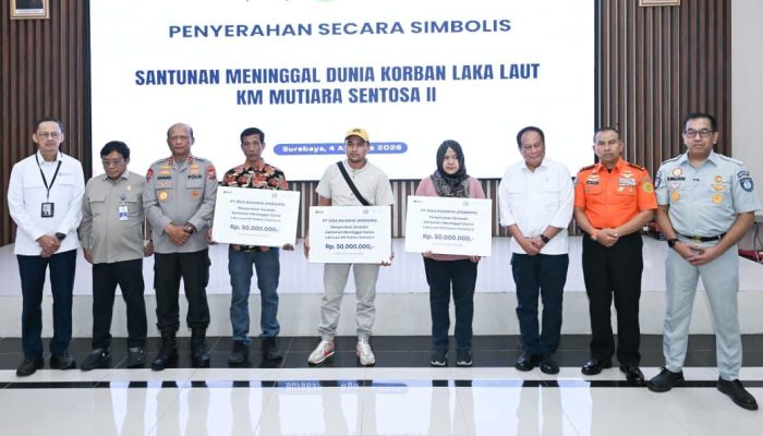 Jasa Raharja Serahkan Santunan Korban Kebakaran KM Mutiara Sentosa II, Wujud Kehadiran Negara