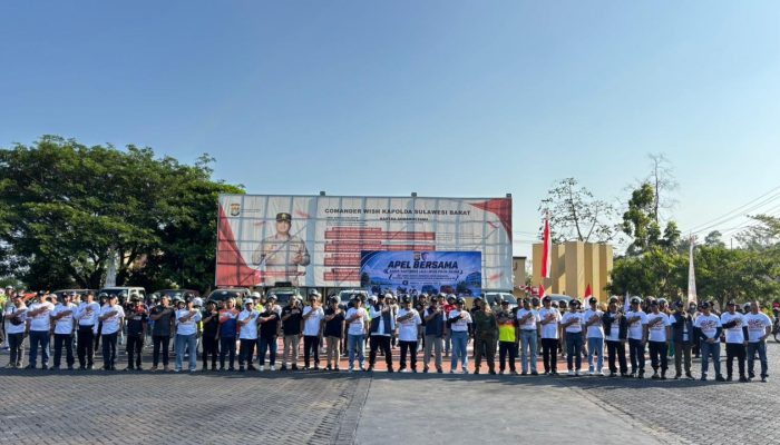 Hadiri Apel Sabuk Kamtibmas, Disperkimtanhub Sulbar Perkuat Komitmen Keselamatan Lalu Lintas