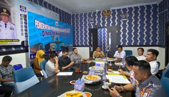 Kadis Perkimtanhub Sulbar Pimpin Rapat Pemantapan dan Evaluasi Akhir Jelang Rakor Organda
